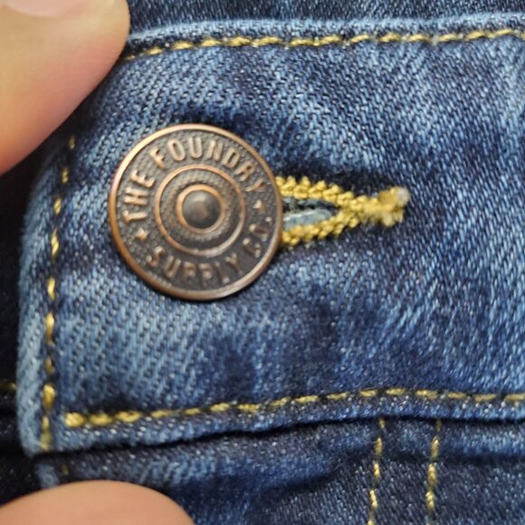 The Foundry Jeans Mens 44x30 Blue Advance Flex 360 Stretch Straight Denim - Picture 2 of 11